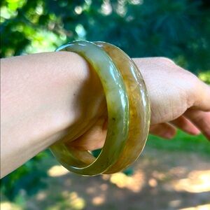 Elegant Green and Brown Bracelet